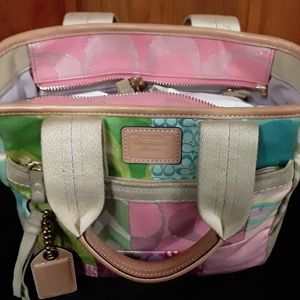 Coach Hampton Weekend Patchwork Tote